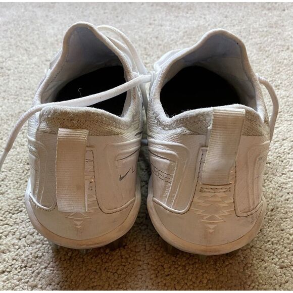 Nike Alpha Huarache 7 Pro Lacross/FootballShoes, White/Silver, 7.5 - Picture 4 of 7